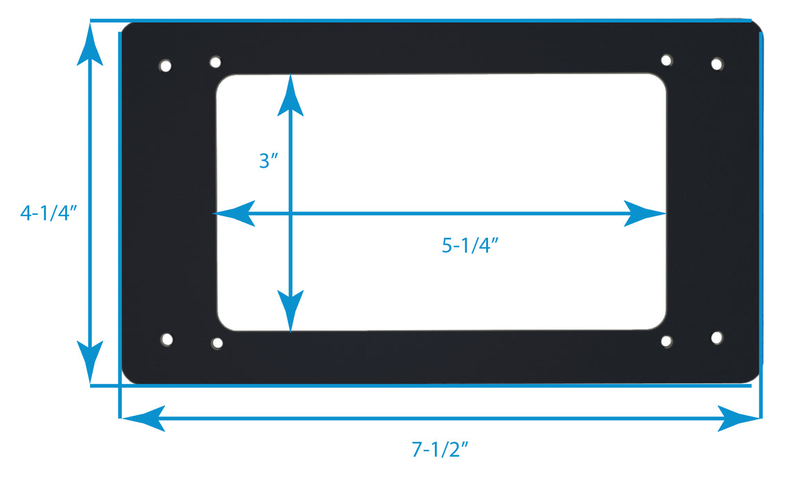 Adapter Plate with Hardware for SB-PWM 10 Amp + 30 Amp Single Bank Solar Controller
