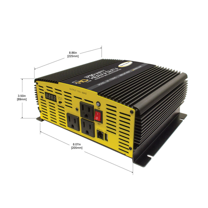 1750 WATT HEAVY DUTY MODIFIED SINE WAVE INVERTER with USB