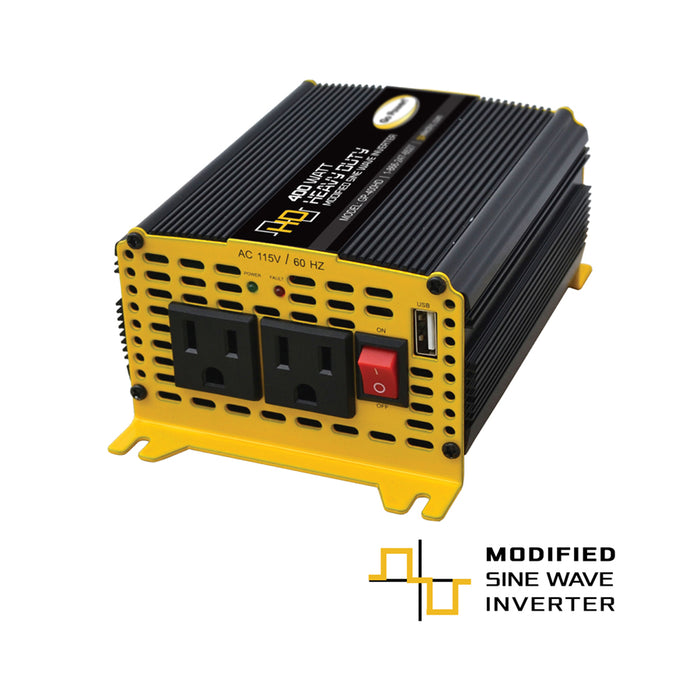 400 Watt Heavy-Duty Modified Sine Wave Inverter
