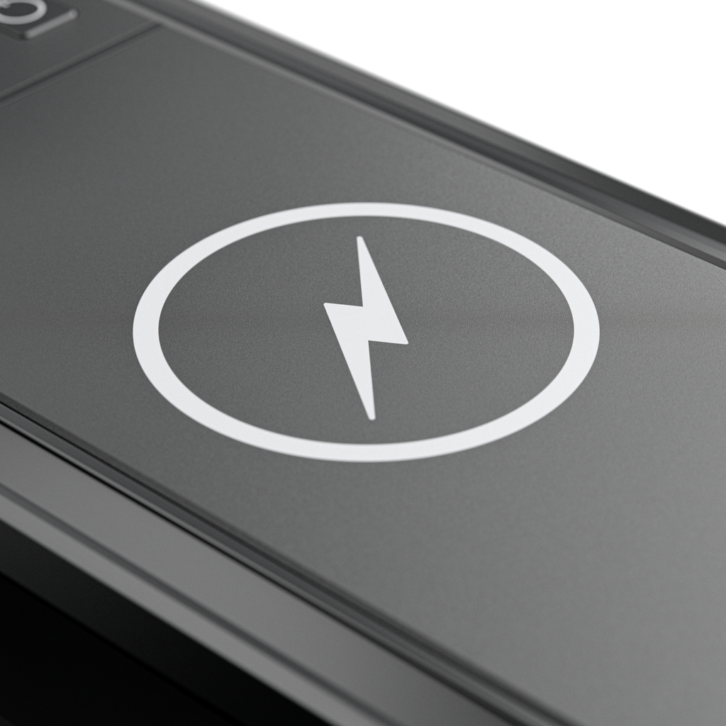 Dometic PJS1000 wireless charging pad charging a smartphone