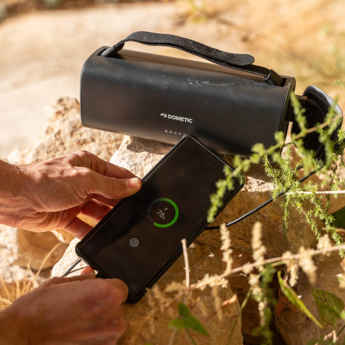 Dometic PLB15 Portable Battery in use