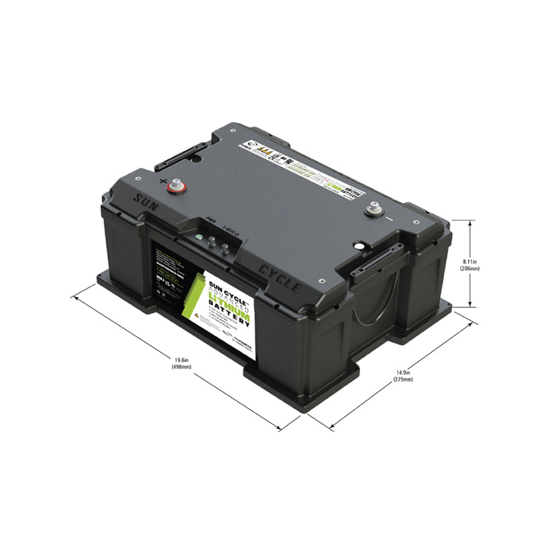 Go Power! 300Ah Advanced Lithium Battery 12V | Sun Cycle® LiFePO4 | PowerTrak™ (83240)