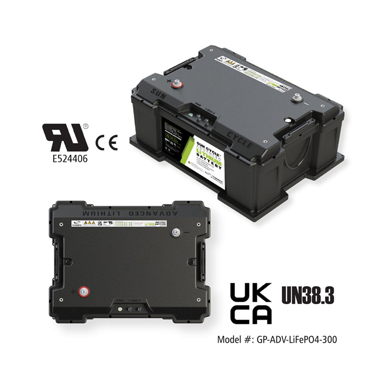 Go Power! 300Ah Advanced Lithium Battery 12V | Sun Cycle® LiFePO4 | PowerTrak™ (83240)