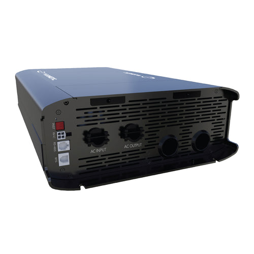 Go Power! AIC-2000-12-SL inverter charger, DC and AC terminals, left-angle view