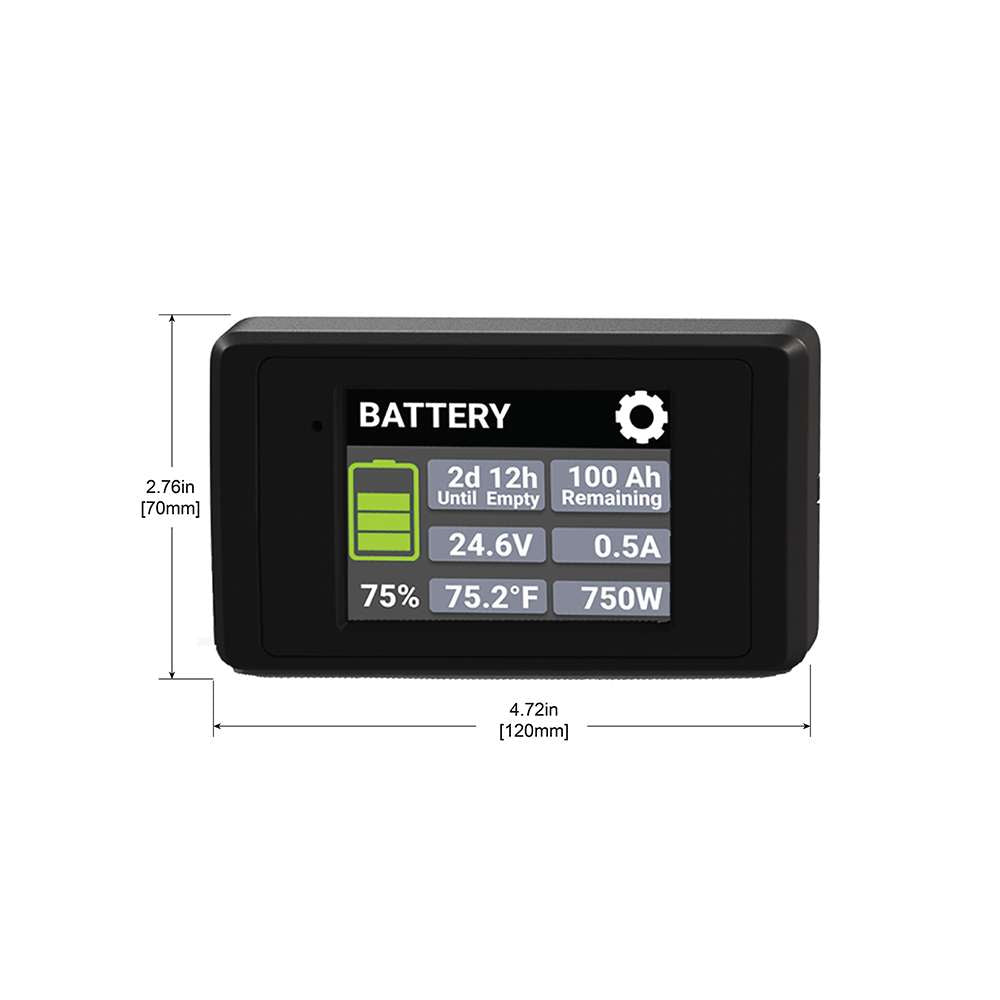 Go Power! Battery Manager Kit | PowerTrak™ Touchscreen Display + 500A Smart Shunt | GP-BMG