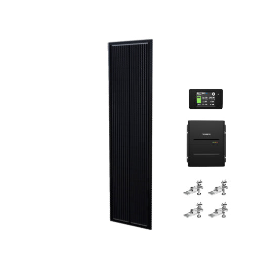 Go Power! 100W Slim OBSIDIAN™ Series 9 Solar Kit with PowerTrak™ MPPT Controller