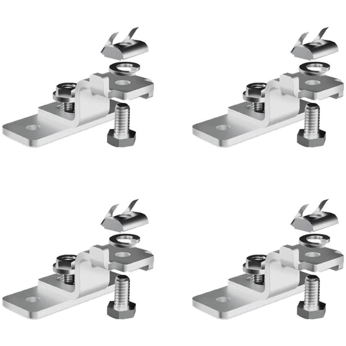 Zamp Solar Silver Universal Reversible Mounting Feet