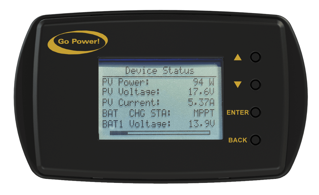 Go Power! GP-RVC-R Bluetooth remote display – 25 ft cable and mounting