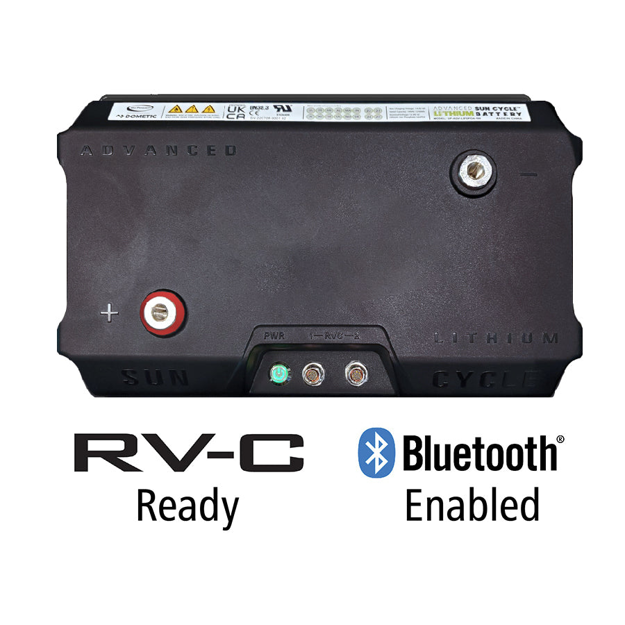 Go Power! 100Ah Advanced Lithium Battery 12V | Sun Cycle® LiFePO4 | Bluetooth (83156)