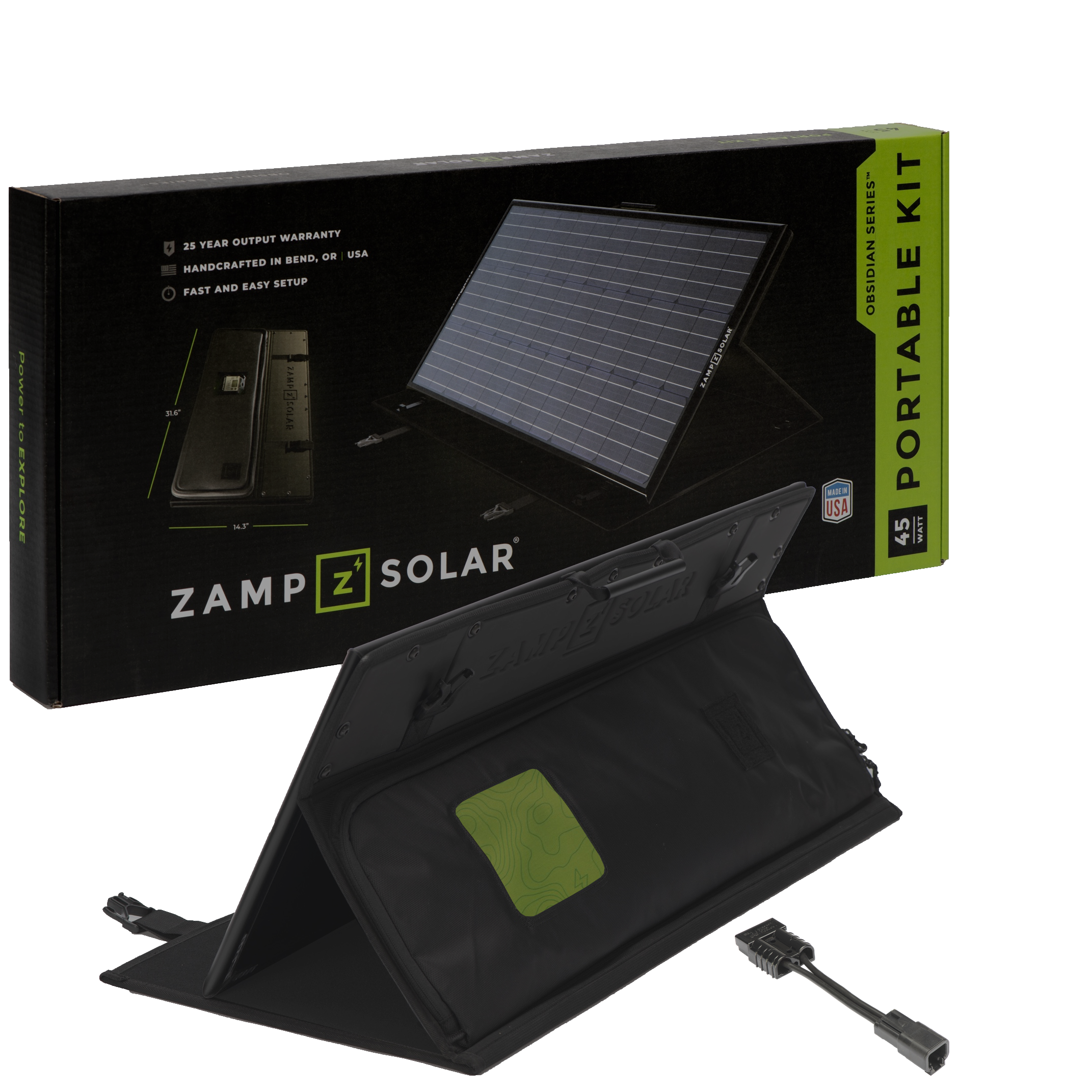 Dometic PLB40 Charging Kit (Zamp Solar OBSIDIAN® SERIES 45-Watt)