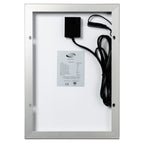 Go Power! 10W Eco solar panel, back with junction box and cable