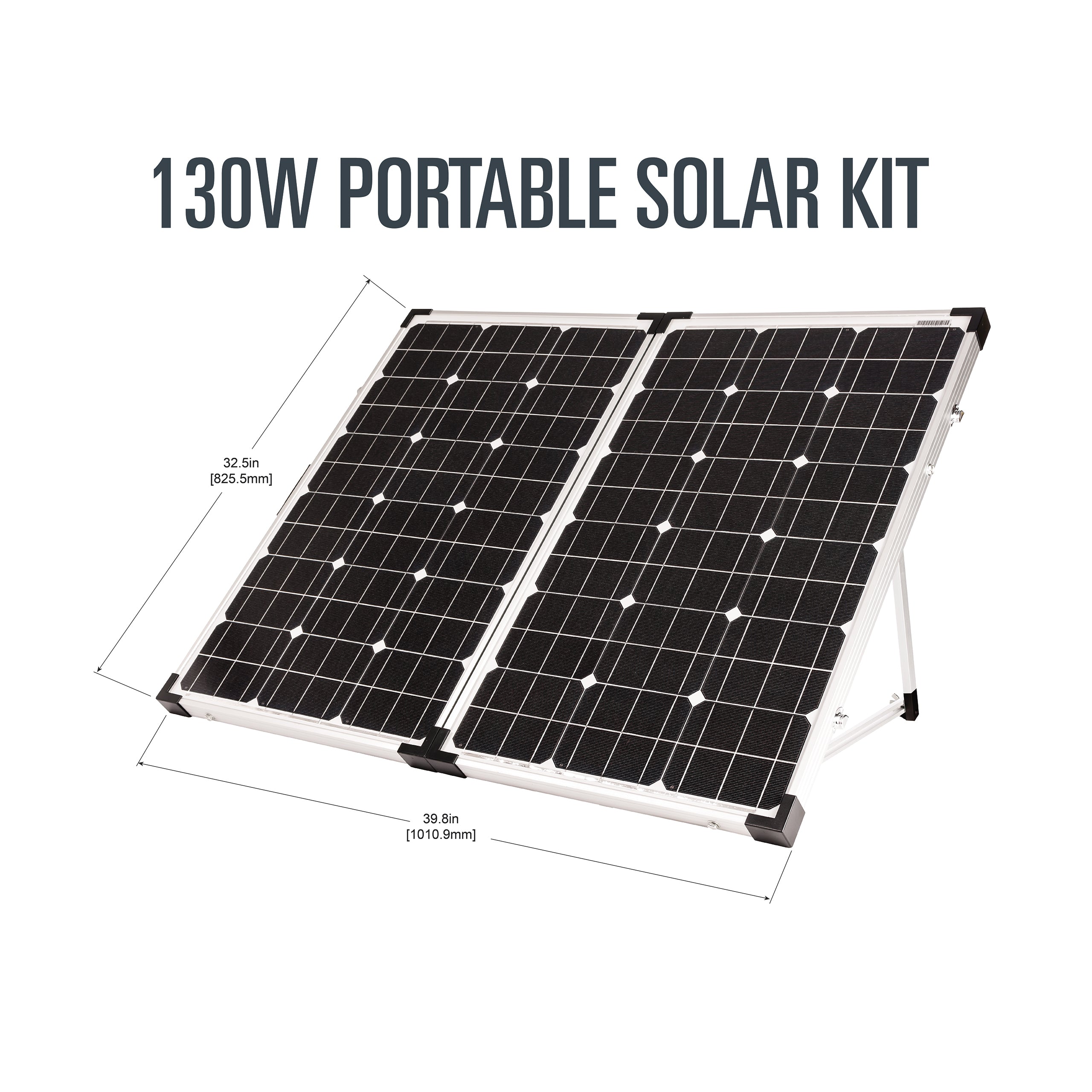 130 Watt Portable Folding Solar Kit with Controller