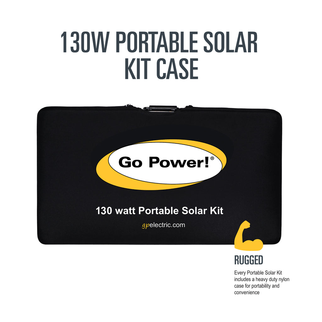 130 Watt Portable Folding Solar Kit with Controller