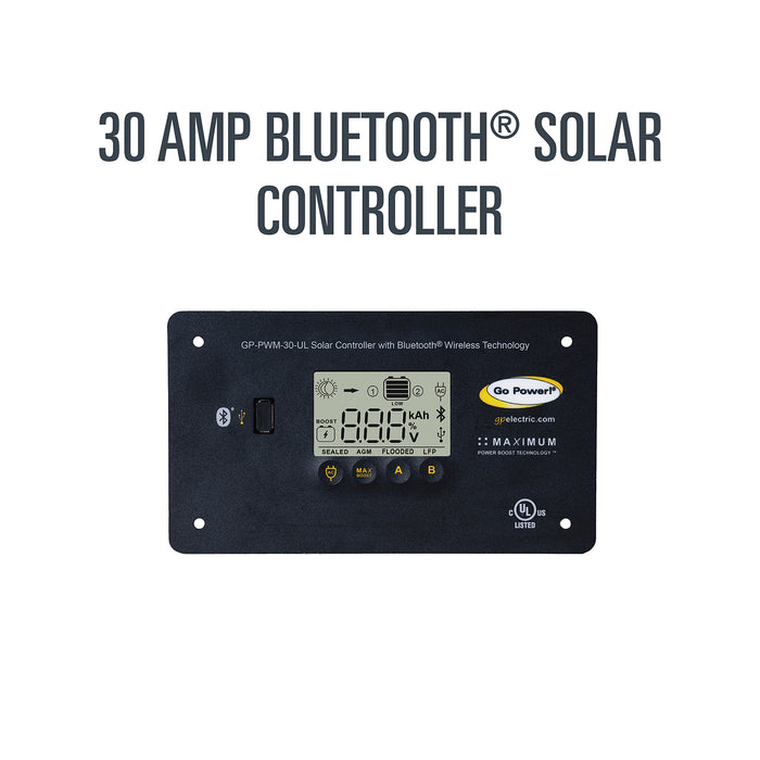 30-amp Digital Solar Controller with Bluetooth® Wireless Technology