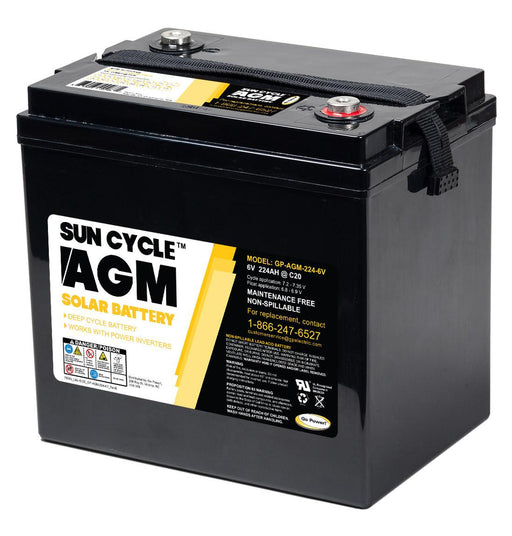 12V 100Ah RPower AGM Batterie - Powertec Energy
