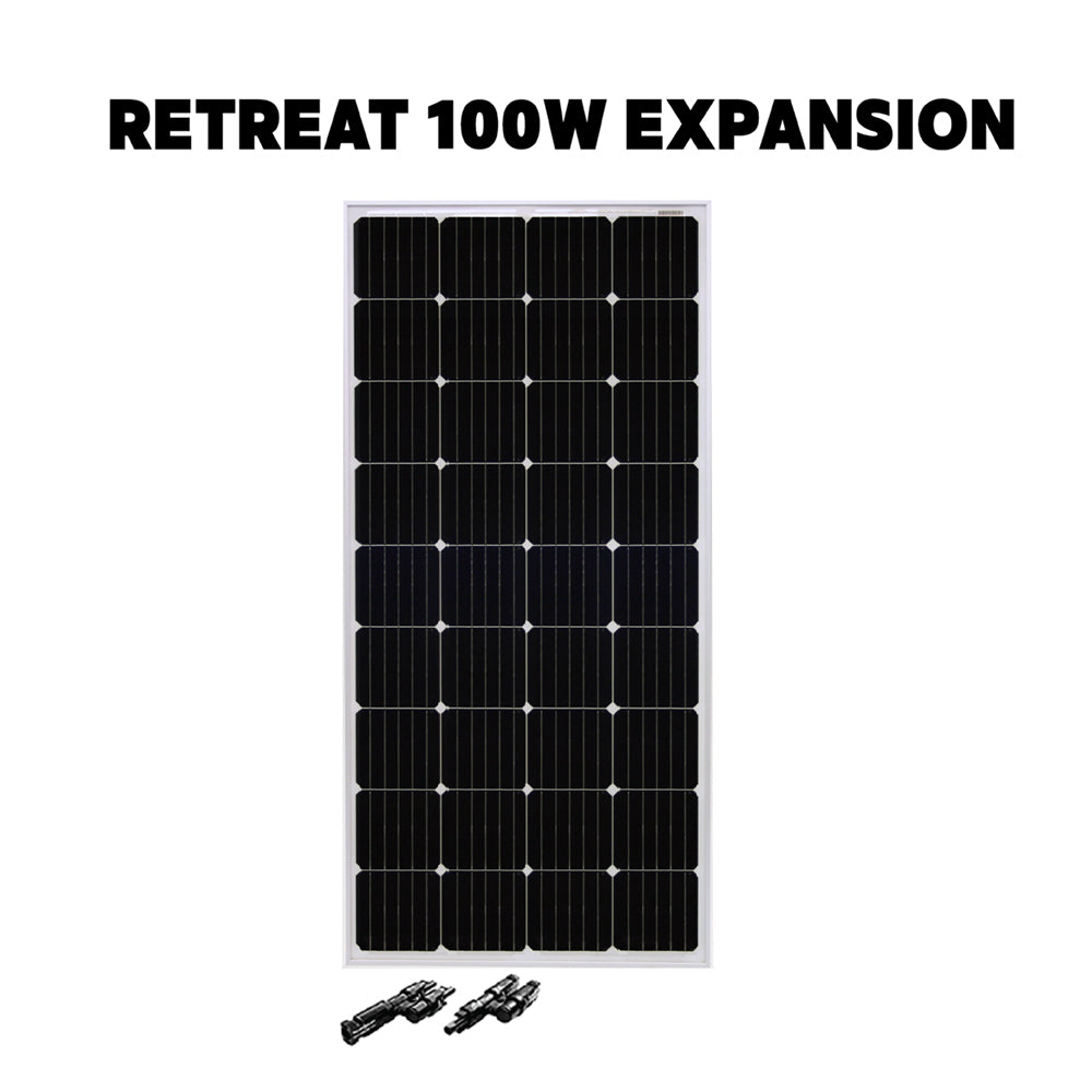 100 Watt Retreat Expansion Solar Kit — Go Power! Store